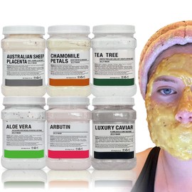 YMEYFAN Jelly Mask for Facials Professional, Hydro Jelly Mask Powder for Face, Modeling Mask Powder, Estheticians Supplies Beauty Salon Spa Face Mask Skin Care, 23Fl Oz (6 Pack)