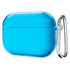 Svanove for Airpods Pro 3rd Generation Case Clear (2021), Transparent Silicone Airpods 3 Case Cute Cover Accessories, Soft TPU Rubber Airpods Case for Women Girl, Neon Teal