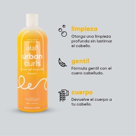 URBAN CURLS Kit Urban Curls para el Cuidado del Cabello Rizado 960 ml – Hidratación y Definición para Rizos Naturales