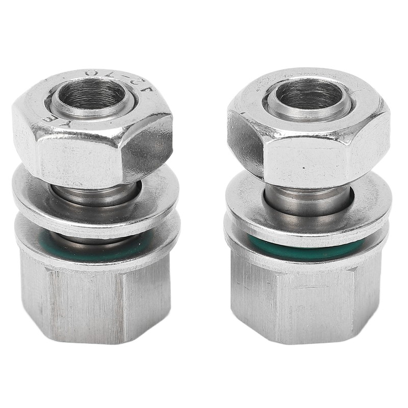 2Pcs Cable Connectors Waterproof Stainless Steel Cord Head Adapters for