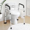 WAYES Adjustable Toilet Safety Rails Toilet Safety Frame Rails for