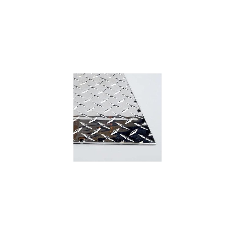 3003 Aluminum Diamond-Tread Sheet, Unpolished (Mill) Finish, H22 Temper, AMS