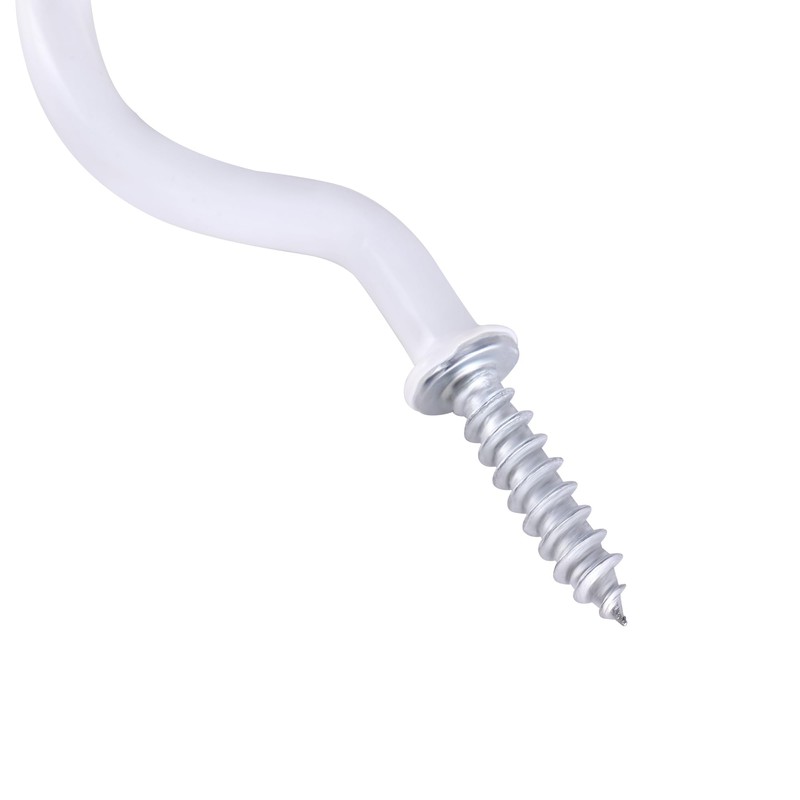 TIOMIOSEA Screw hooks, white, 70 mm, pack of 20, hook
