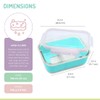 melii Glass Bento Box with Silicone Sleeve, Resistant Borosilicate, Airtight