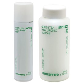 Innisfree Green Tea Hyaluronic Acid Mist (150ml) + Green Tea Hyaluronic Acid Lotion / 이니스프리 그린티 히알루론산 미스트(150ml)+그린티 히알루론산 로션