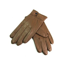 Leather Emporium - Damen Lederhandschuhe Weich Gefüttert Neu - Braun, S