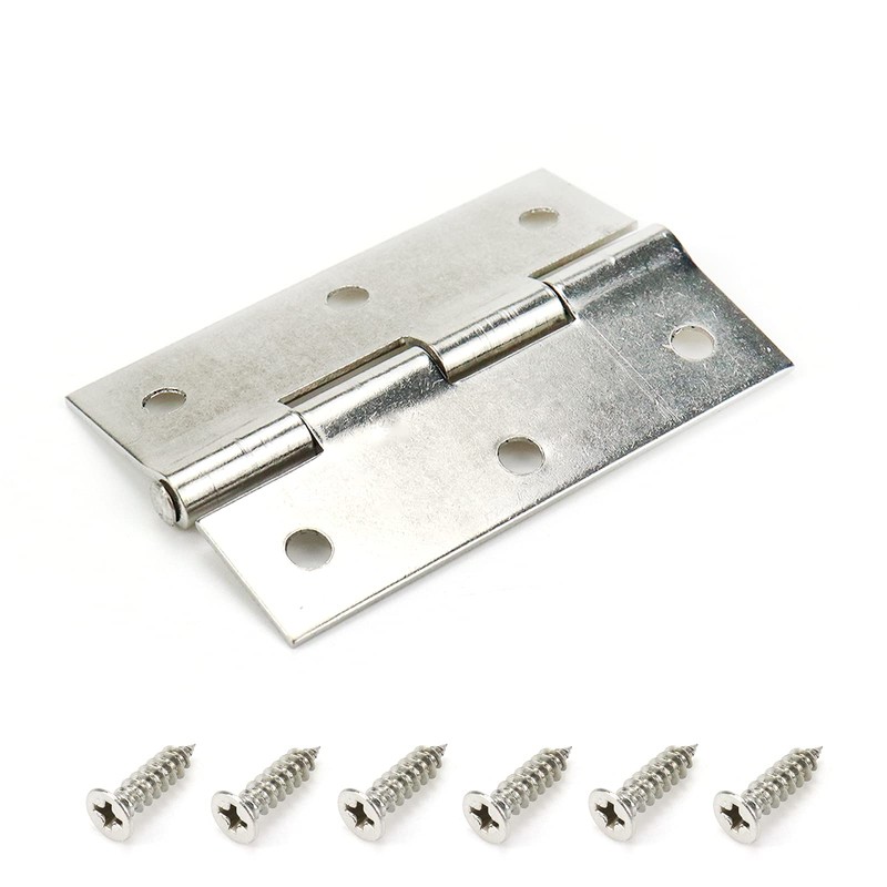 Mcredy Stainless Steel Hinges Hinge Hardware Silver 2.5”Door Hinge Set
