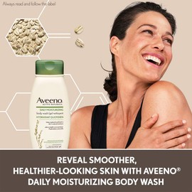 Aveeno Daily Moisturizing Body Wash - Women's, Men's - Sensitive, Combination Skin - Hydrating, Soap-Free, 532mL (Packaging May Vary)