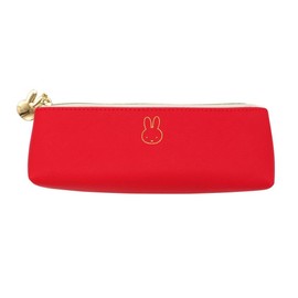 Green Flash BM-040 Miffy Face Pen Pouch, Red