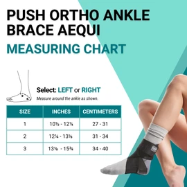 Push Med Medium Aequi Fußgelenkbandage, links
