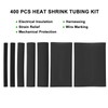 400PCS Heat Shrink Tubing Kit - 3:1 Ratio Adhesive Lined,