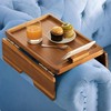 BLUEWEST Sofa Armrest Tray, Arm Table Sofa Arm Tray with