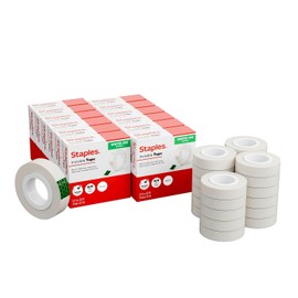 Staples Invisible Tape Refill, 3/4" x 36 yds., 24 Rolls/Pack (ST62850)