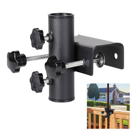 Parasol Holder Balcony Railing, Universal Parasol Holder Balcony, Umbrella Holder Balcony Railing, Umbrella Tube Diameter 23 ~ 38 mm, Maximum Clamping Range 63 mm, for Outdoor Events, Camping