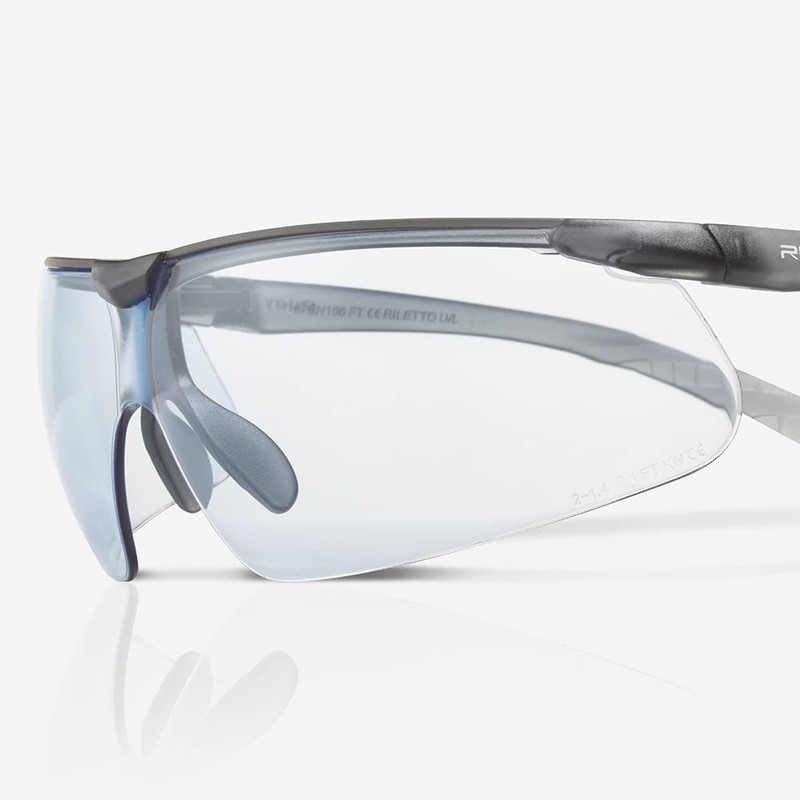 Riley Riletto Ultra Lightweight Safety Glasses Work Protective Eyewear (Black,