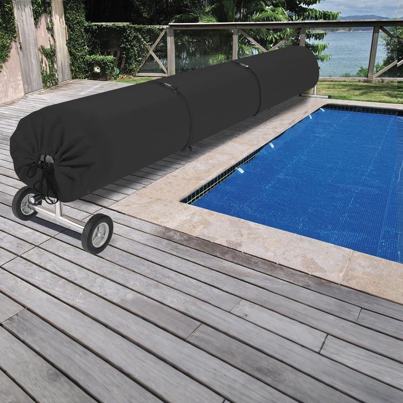 Pool Solar Reel Cover, 16 Ft Waterproof Swimming Pool Blanket