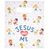 Jesus Loves Me Zipper Bags with Handles, 12 Count