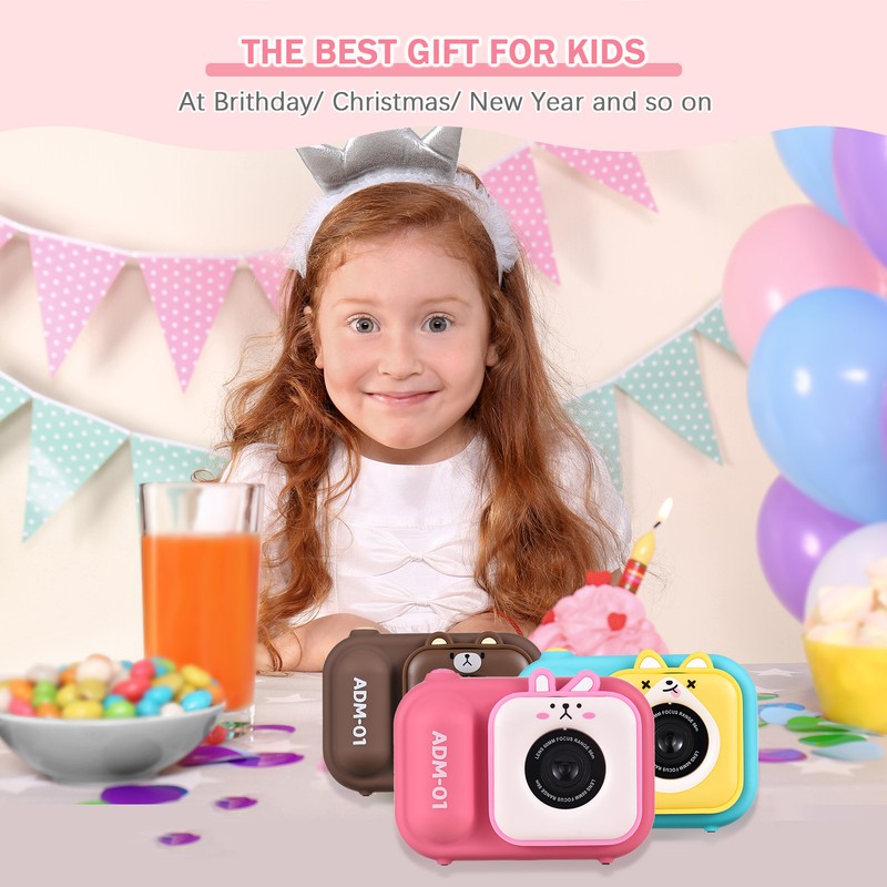 Cute Digital Camera 1080P 48MP 2.4 Inch IPS Screen and