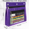 Yoeejob 1inch Expandable Pencil Pouch for 3 Ring Binder, 6