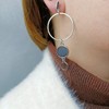Silver Earrings Elegant Earrings for Women Black Drop Earrings for