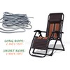 Rubber Cord Set with End Caps for Zero Gravity Chairs,