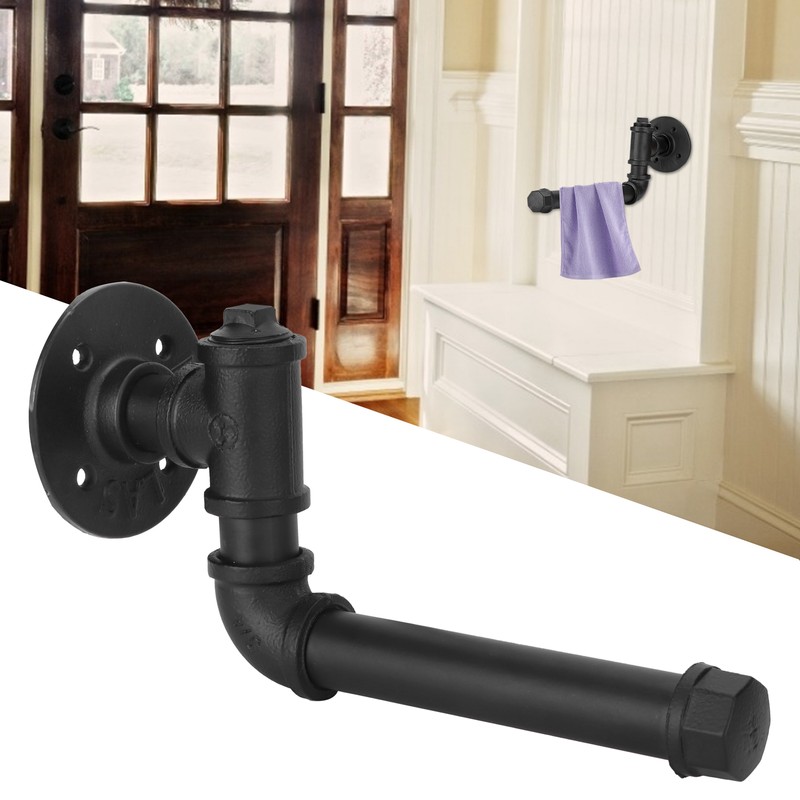 Wall Mounted Storage Rack Multifunction Pipe Hanger Clothes Towel Holder
