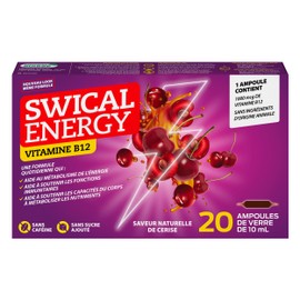 SWICAL Swical Energy B12 C 20 ampoules C Cherry flavour C No caffeine