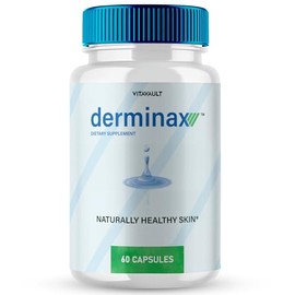 Derminax Capsules, Derminax Supports Natural Healthy and Glowing Skin Pills - Maximum Strength, Derminax Vitamin Supplement Support Pills, Derminax Support Capsules Reviews (60 Capsules)