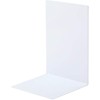 Sonic DA-4207-W Bookend with Magnet, L-Shaped, Large, 1 Piece, White