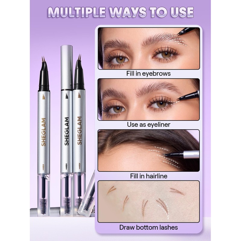 SHEGLAM Real Flow Laminating Brow Pen-Chocolate