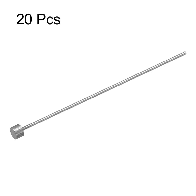 QUARKZMAN Straight Ejector Pins, 1.5mm (0.06") Diameter, 65Mn Steel Round