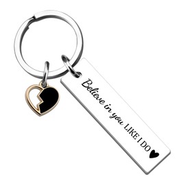 FAFQBING Inspirational Gifts for Women Best Motivational Keychain for Adults Friend Daughter Sister Birthday Gift for Grandkids Teen Girls