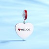 Mayfer | Charm de plata .925 con figura de corazón