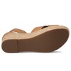 Johnston & Murphy Women's Gigi Cross Band Sandal Wedge, Tan,