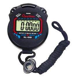 Digital Chronograph Sports Stopwatch Waterproof with Partial and Total Times