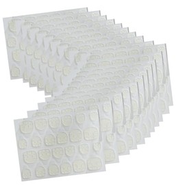Nail Stickers：Nail Adhesive Tabs Transparent Double Side Nail Sticky Tabs, 1200PCS Press Ons Nail Sticker,Waterproof Breathable False Nail Tips Jelly Nail Glue Replacement (Clear 50 Sheet)