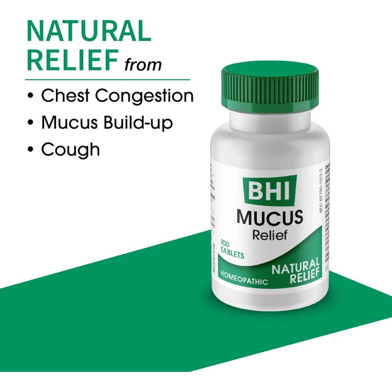 Bhi Mucus Natural Congestión Torácica, Alivio De Los Tos Y