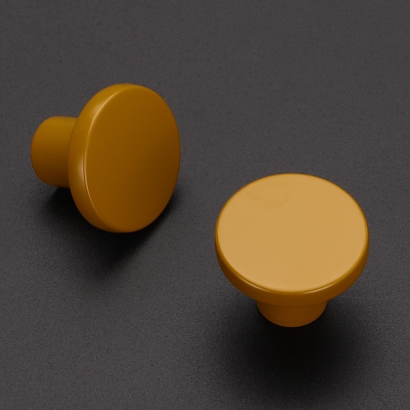 Ravinte 10 Pack Cabinet Knobs Earthy Yellow Kitchen Cabinet Knobs