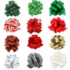 KINGLAKE Christmas Bows 24PCS Pull Bows Large Gift Bows for