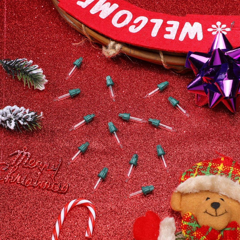 Mudder 50 Pcs Replacement Mini Light Bulbs Christmas Tree 2.5