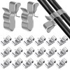 Pack of 50 Photovoltaic Cable Clips, PV Cable Clips, Stainless