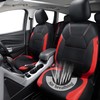 CAR PASS Leather Car Seat Covers Front Seats Only, with