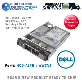 DELL 400-AJPH 600GB 10K RPM SAS 12Gb/s 2.5" Hot-plug HDD v.8 3.5" Hybrid Carrier