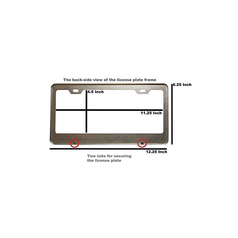 Blank Plain Custom Made Tag Holder License Plate Frame
