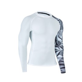 HUGE SPORTS Wild Animal Sun Protection Quick Drying Compression Rash Guard, tiger, 3xl