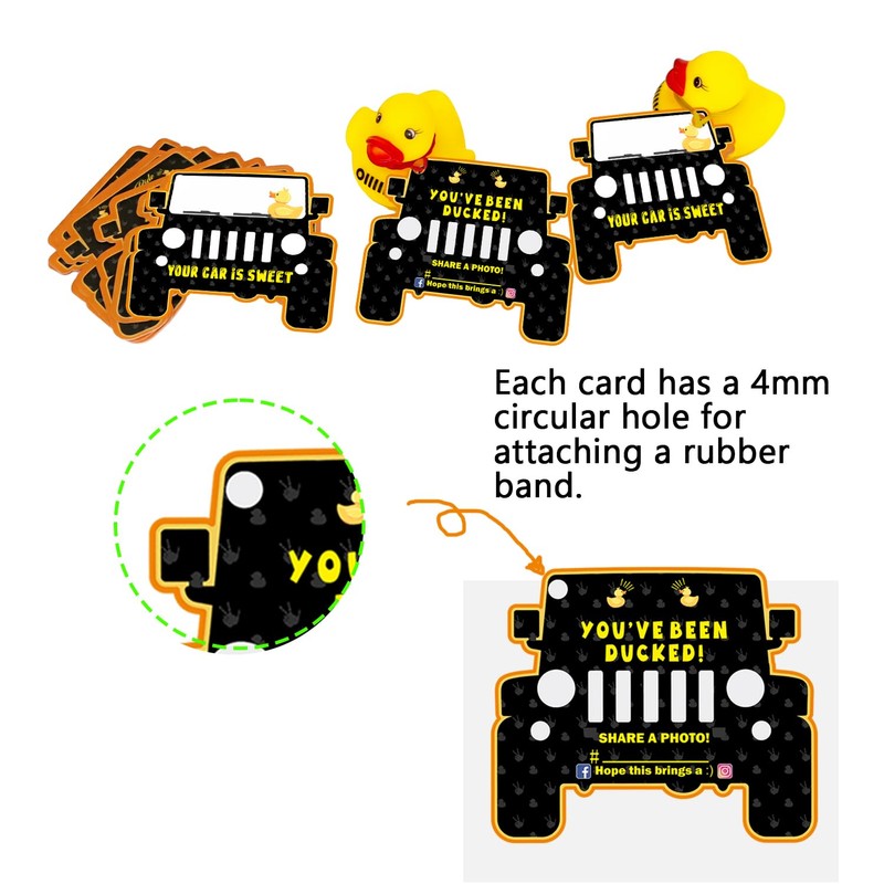 You've Been Ducked, Duck Duck Tags, Duck Ducking Game Card,