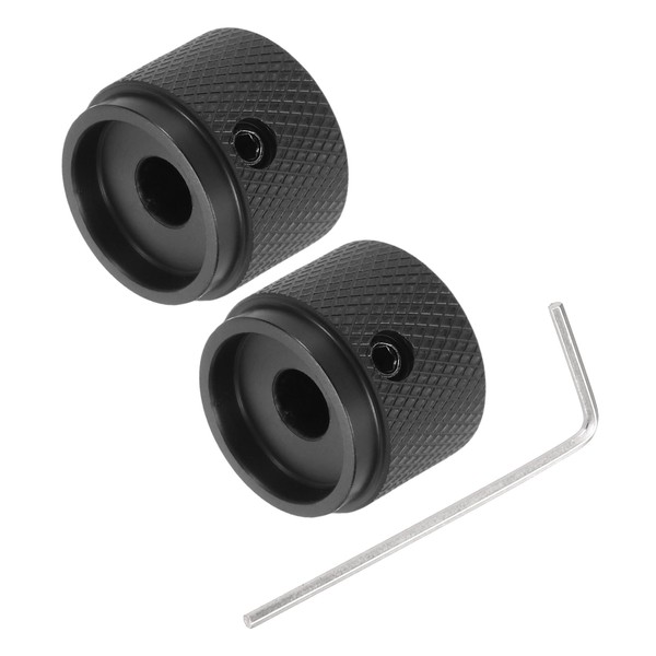 MECCANIXITY 2PCS Guitar Knobs Metal, Volume Tone Control Dome Knobs