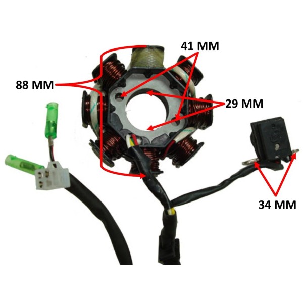 Unbranded Amigo ZN150T-7H, Stator Magneto Coil Pack
