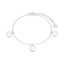 s.Oliver 2027557 Women's Bracelet 925 Sterling Silver 16 + 4 cm Silver Comes in Jewellery Gift Box, Precious metal, No Gemstone