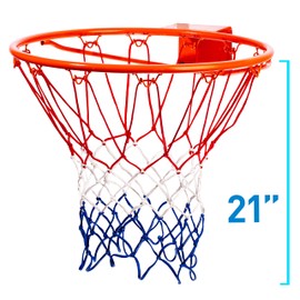 Franklin Sports Basketball Replacement Net, Red/White/Blue